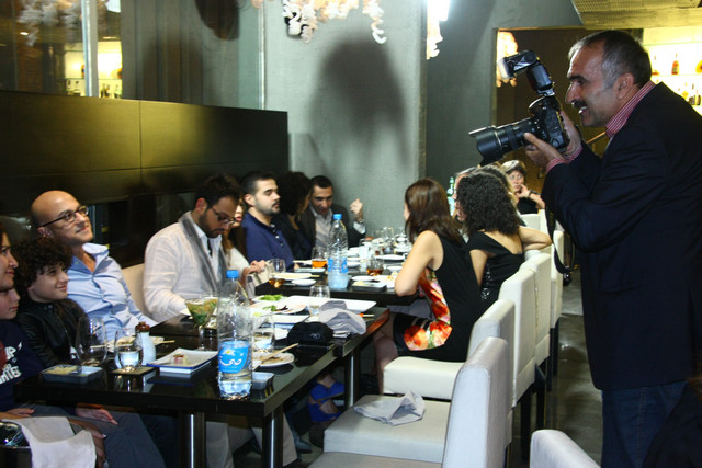 Media gathering at Maki